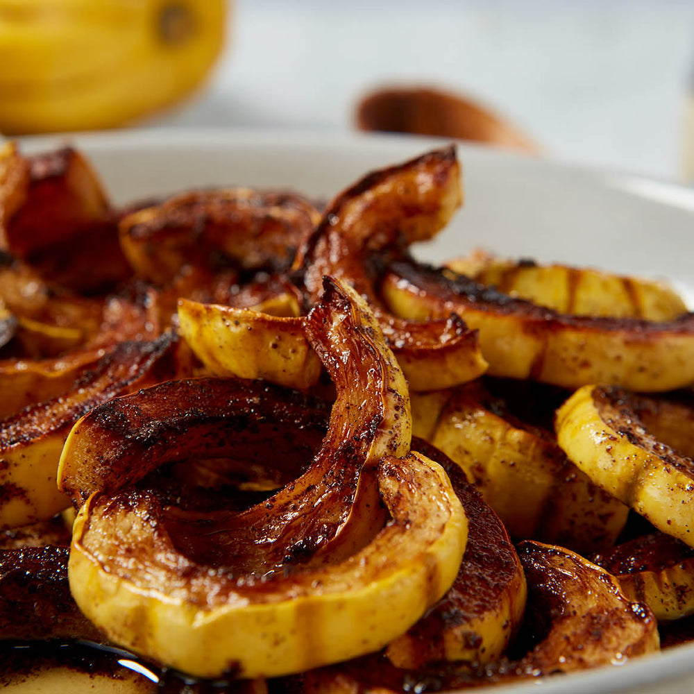 Vanilla Roasted Delicata Squash Rings